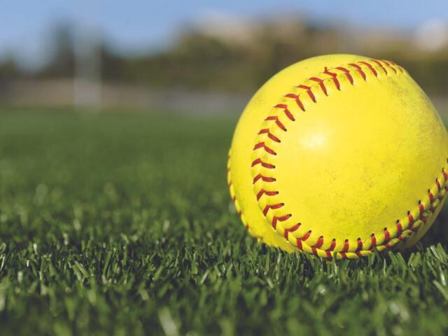 Softball in the grass