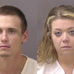 Mugshots of Zachary White and Megan Ball