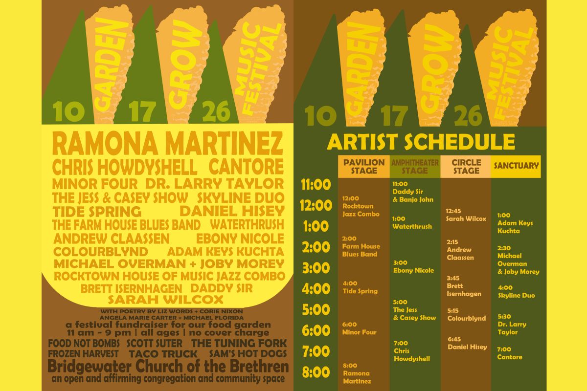 Garden Grow Festival lineup and schedule