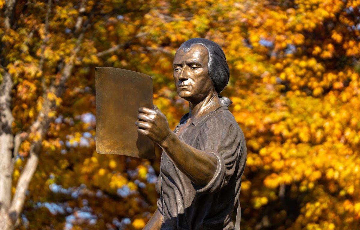 James Madison statue on East Campus