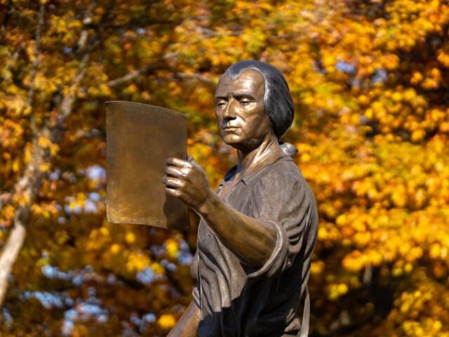 James Madison statue on East Campus