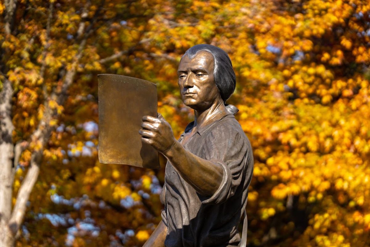 James Madison statue on East Campus