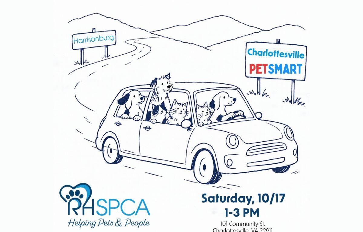 RHSPCA heads to Charlottesville poster