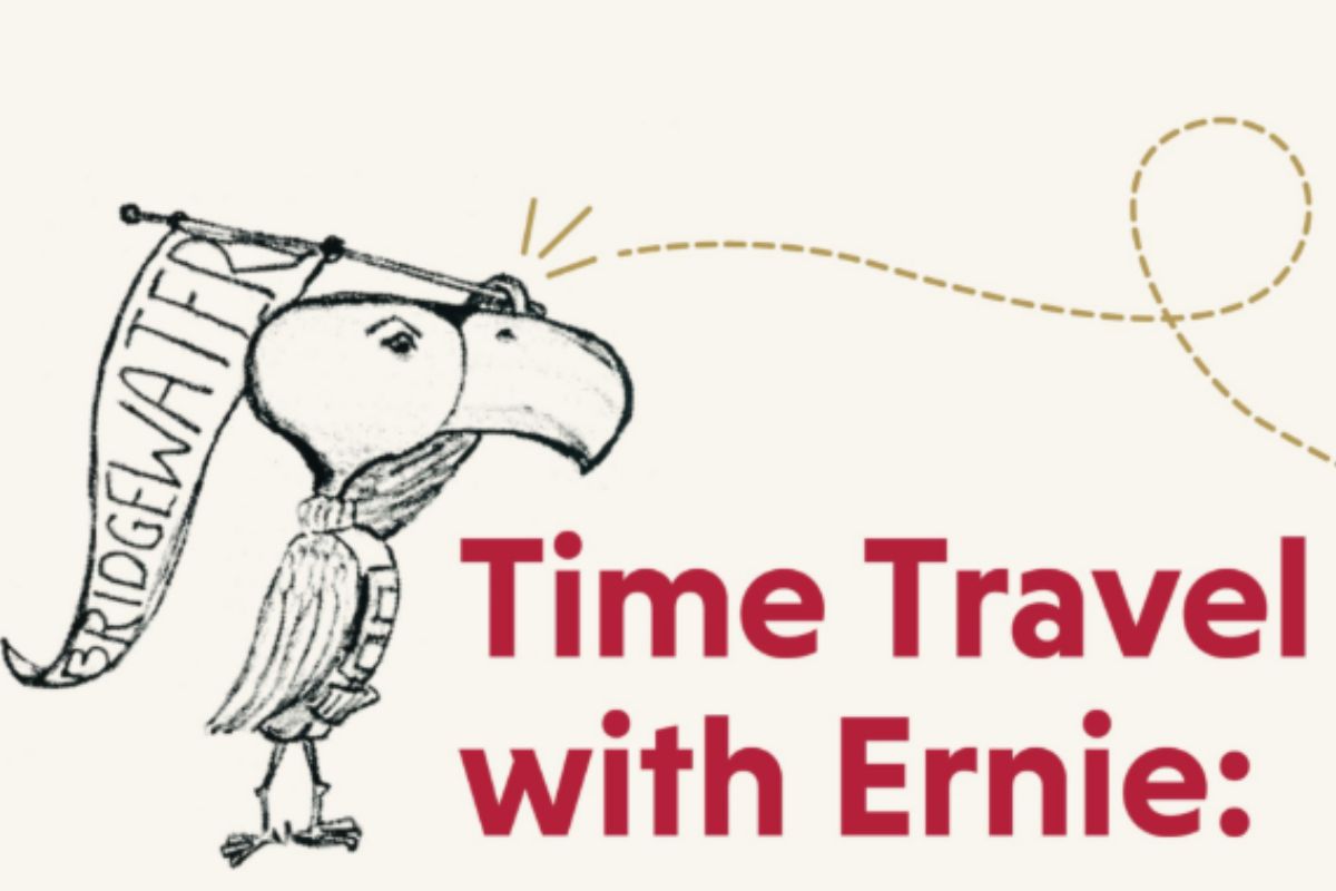 “Time Travel with Ernie: The Life and Legacy of Ernie the Eagle” poster