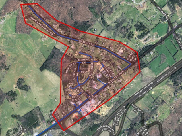 water outage map
